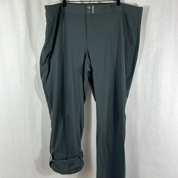 Columbia Saturday Trail Stretch Gray Outdoor Hiking Convertible Pants Size 22WL - Picture 2 of 12